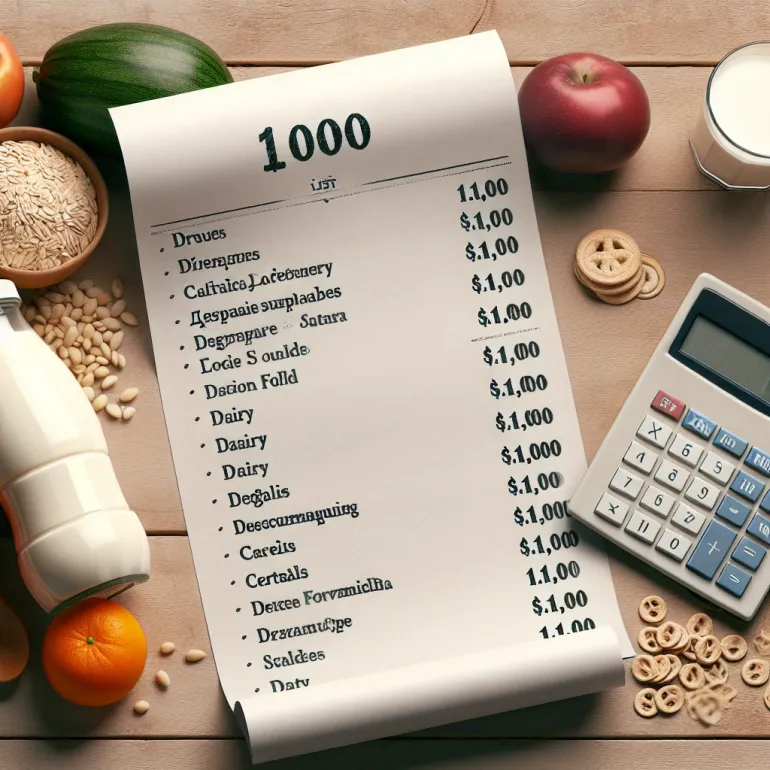 Экономное Планирование Меню: Список Продуктов на Неделю